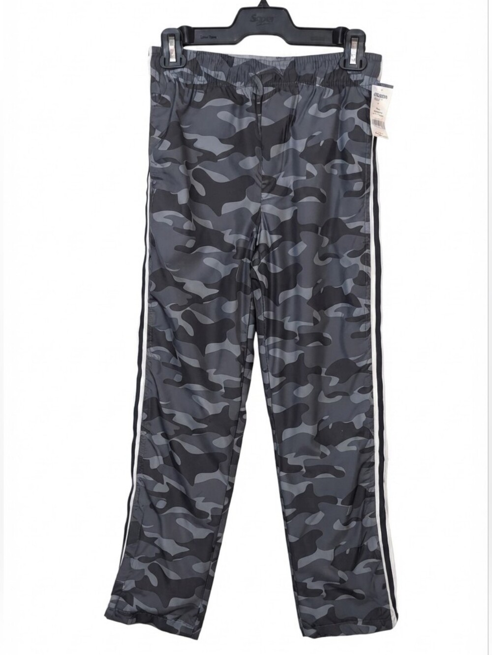 OshKosh Bgosh Boys Grey Camo Lined Active Pants Boys Size 12 New With Tags
